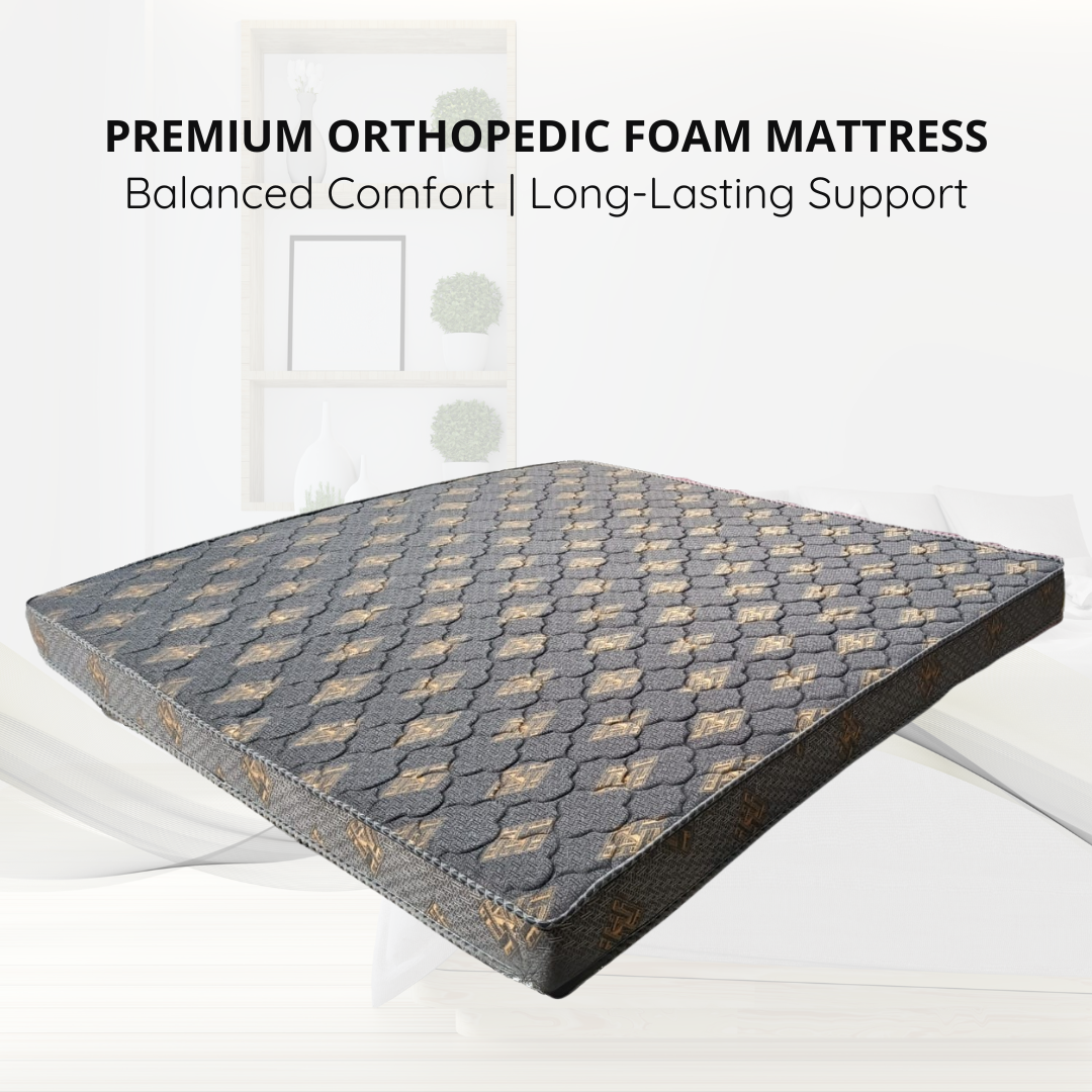 Sleepinmat Orthosofty Foam Mattress 72x72x8 Inch - Pressure Relief & Comfort ( Softy Foam + Bonded) (7 Years Warranty)