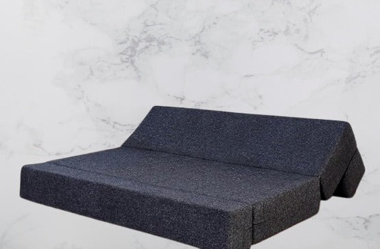 Sleepinmat 2 Seater Soft Collection Sofa Cum Bed Mattress 72x48x8 Inch ? Convertible & Space Saving Foam Sofa Bed for Home & Guest Use