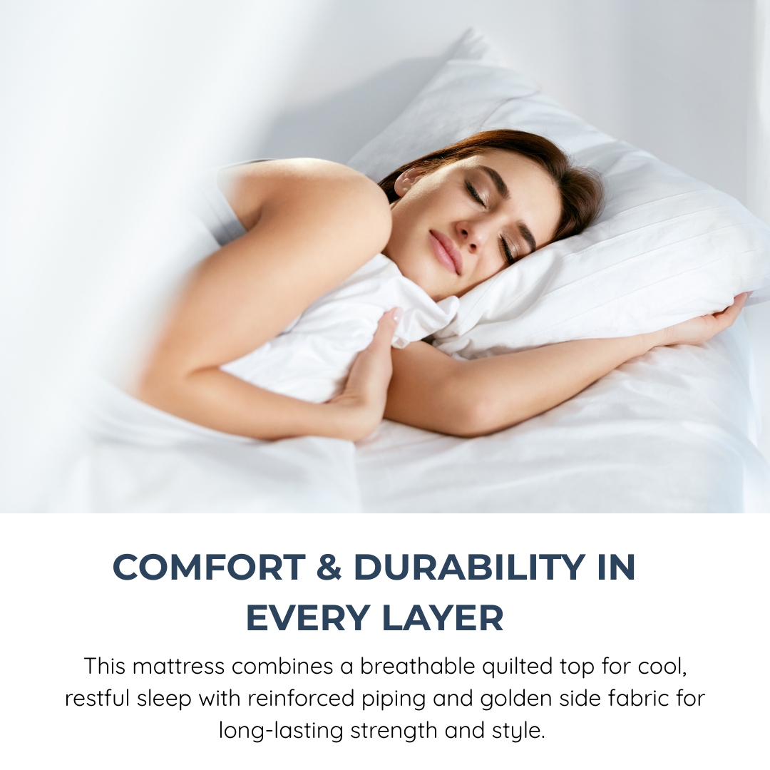 Sleepinmat Orthopedic Mattress 72x72x8 Inch - Pressure Relief & Comfort (HR Foam +Bonded)