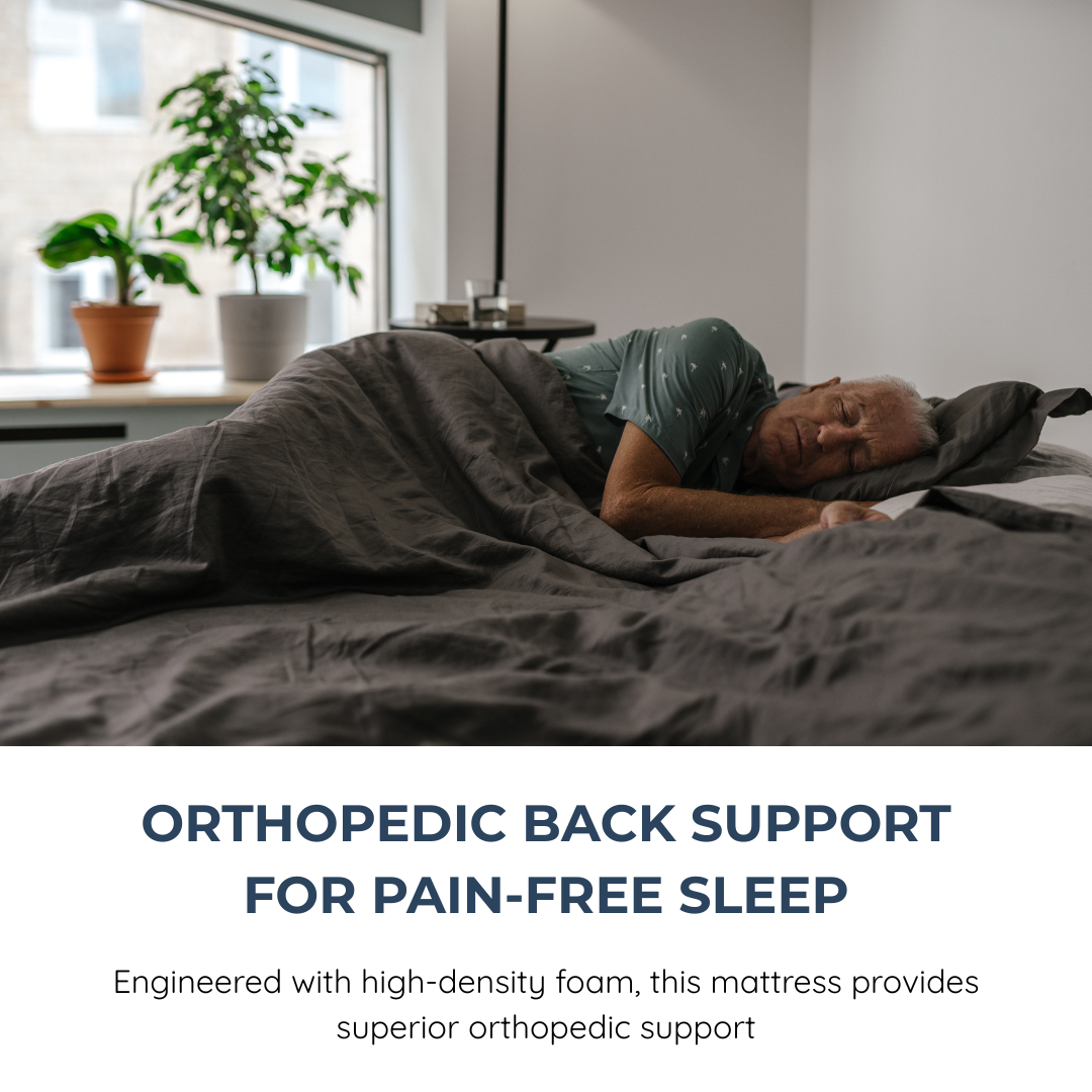 Sleepinmat Orthopedic Mattress 72x48x6 Inch - Pressure Relief & Comfort (HR Foam +Bonded)