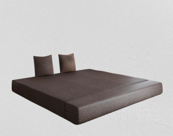 Sleepinmat 3 Seater Soft Collection Sofa Cum Bed Mattress 72x72x8 Inch ? Convertible & Space Saving Foam Sofa Bed for Home & Guest Use