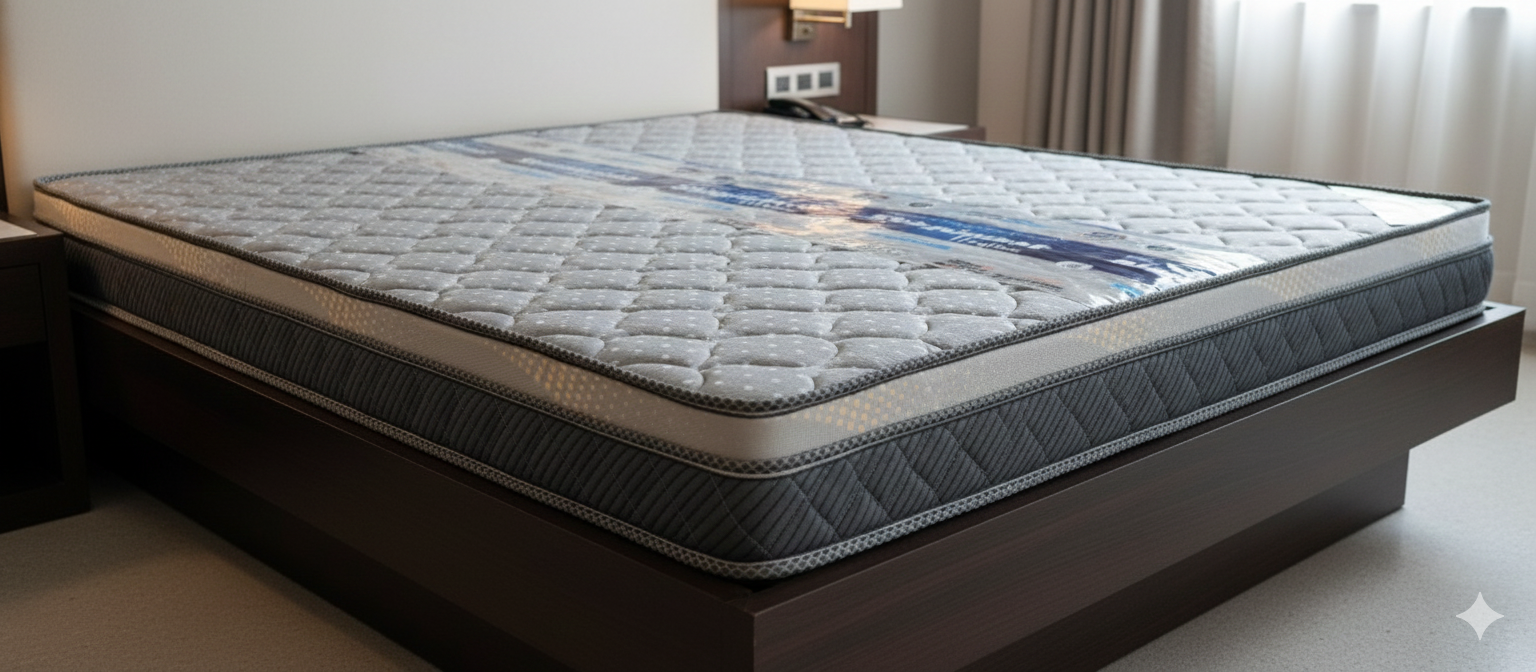 Sleepinmat Spring Mattress 72x72x8 Inch for Back Support & Sleeping Comfort With Spring Mattress