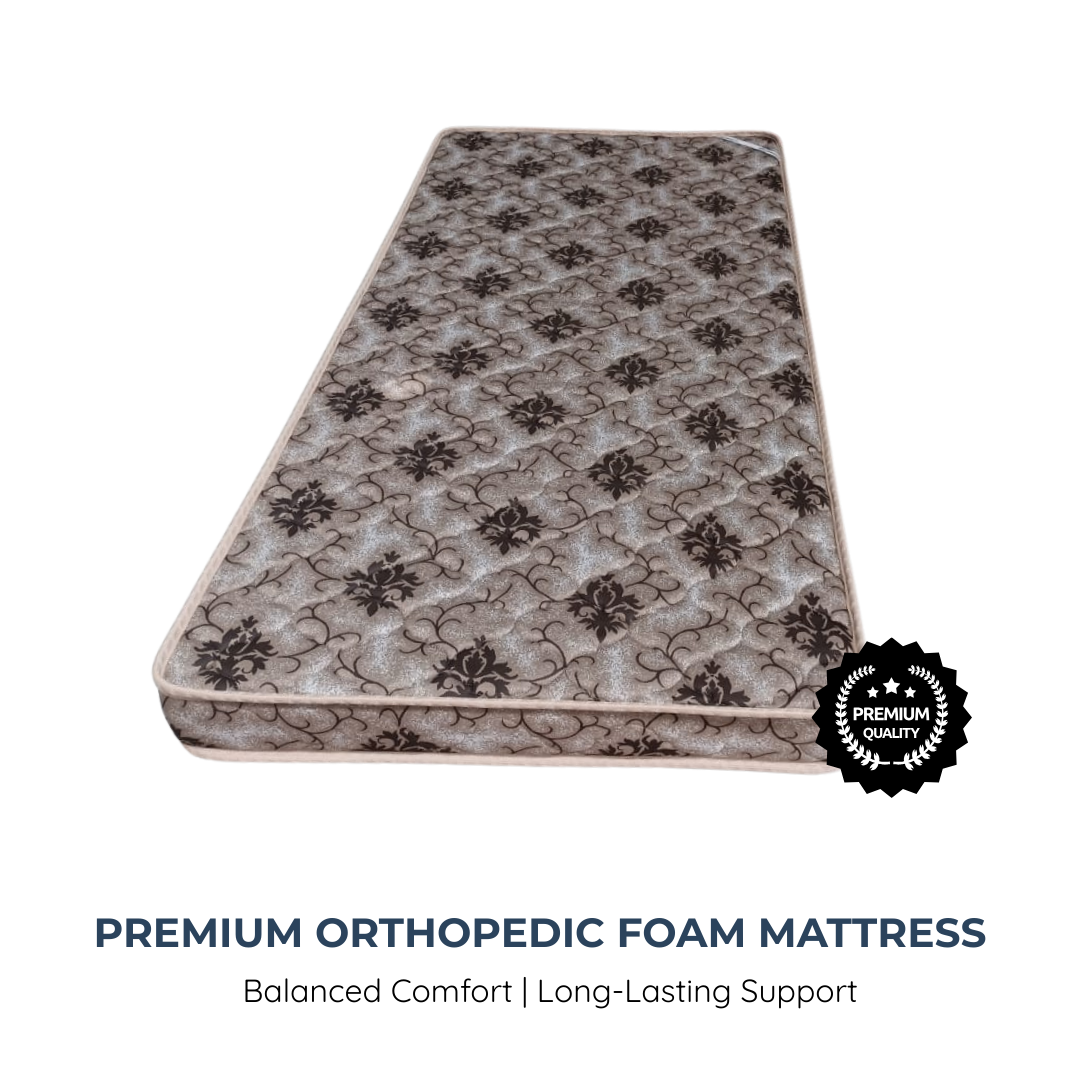 Sleepinmat Orthopedic Mattress 72x36x6 Inch - Pressure Relief & Comfort (HR Foam +Bonded)