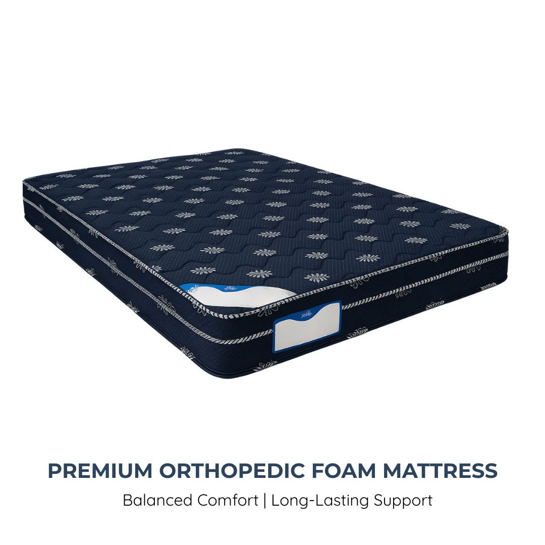 Sleepinmat Orthosofty Foam Mattress 72x72x6 Inch - Pressure Relief & Comfort ( Softy Foam + Bonded) (7 Years Warranty)