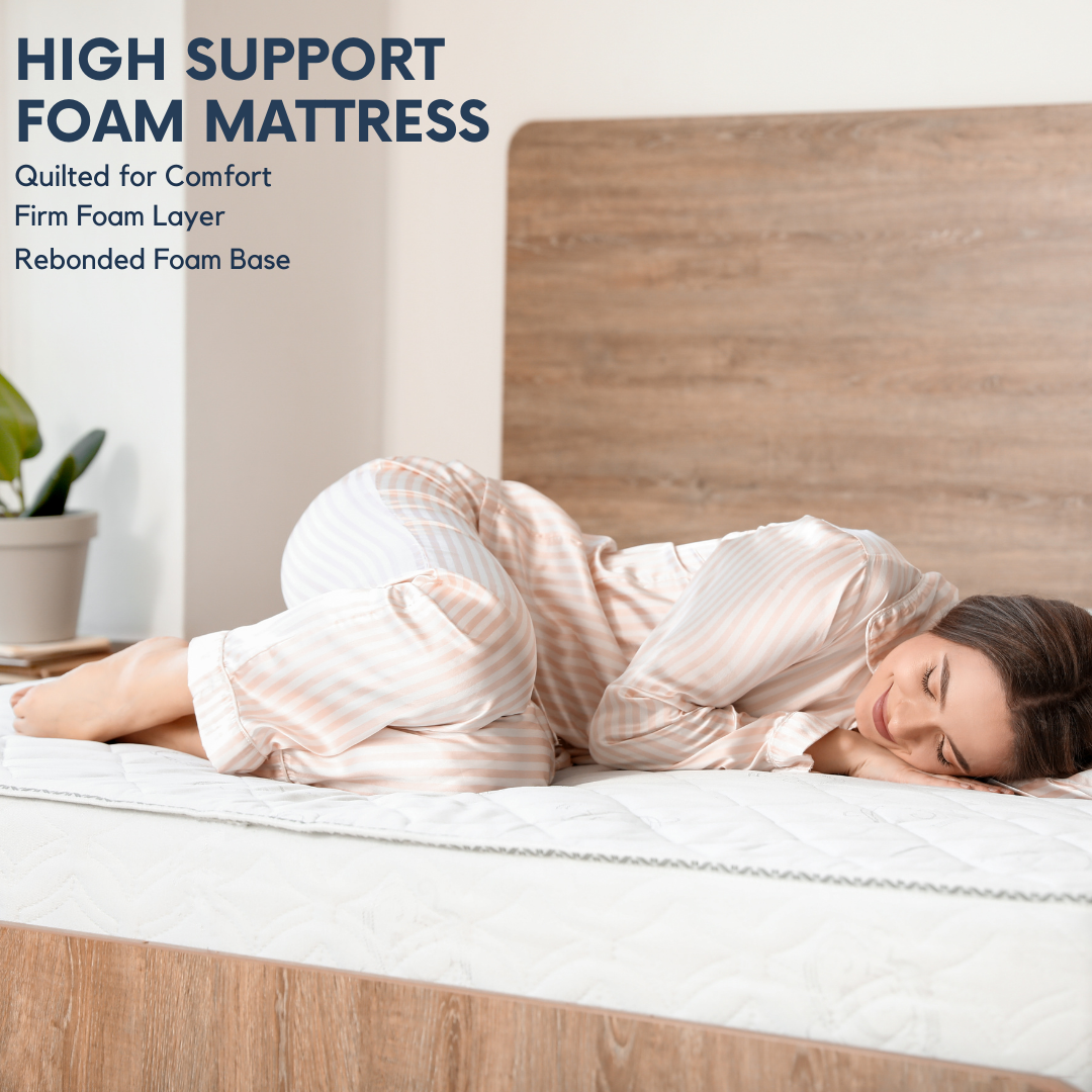 Sleepinmat Sleep Memo Mattress 72x35x8 Inch ( Memory Foam + High Density Foam + Bonded Foam) Back Pain Relief Advance Comfort  (10 Years Warranty)