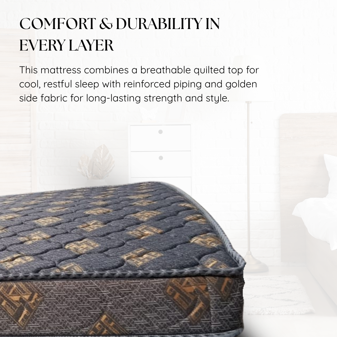 Sleepinmat Orthosofty Foam Mattress 72x72x8 Inch - Pressure Relief & Comfort ( Softy Foam + Bonded) (7 Years Warranty)