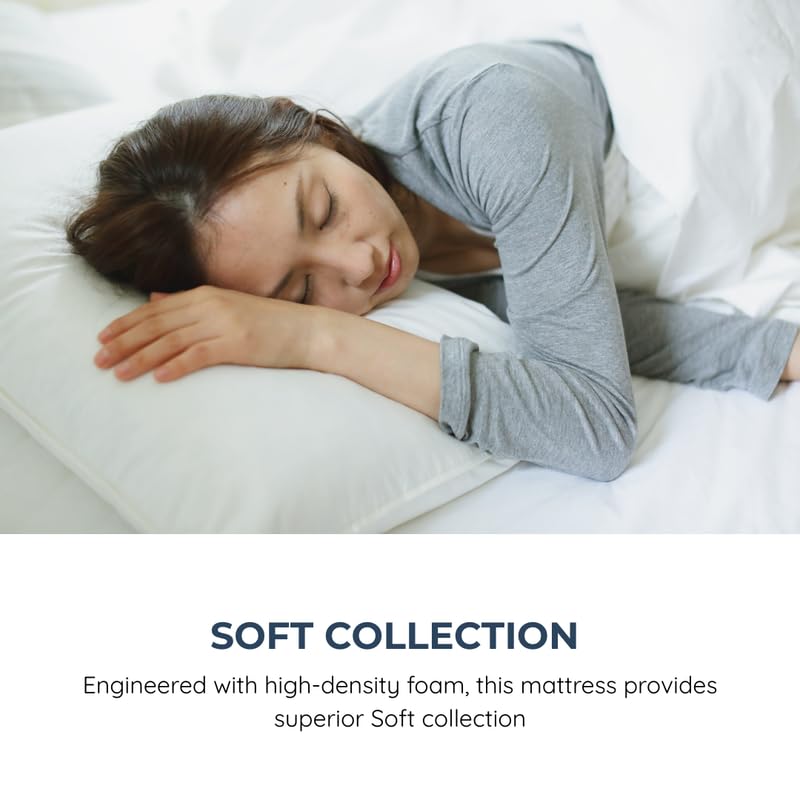 Sleepinmat Sleep Memo Mattress 72x48x5 Inch ( Memory Foam + High Density Foam + Bonded Foam) Back Pain Relief Advance Comfort (10 Years Warranty)