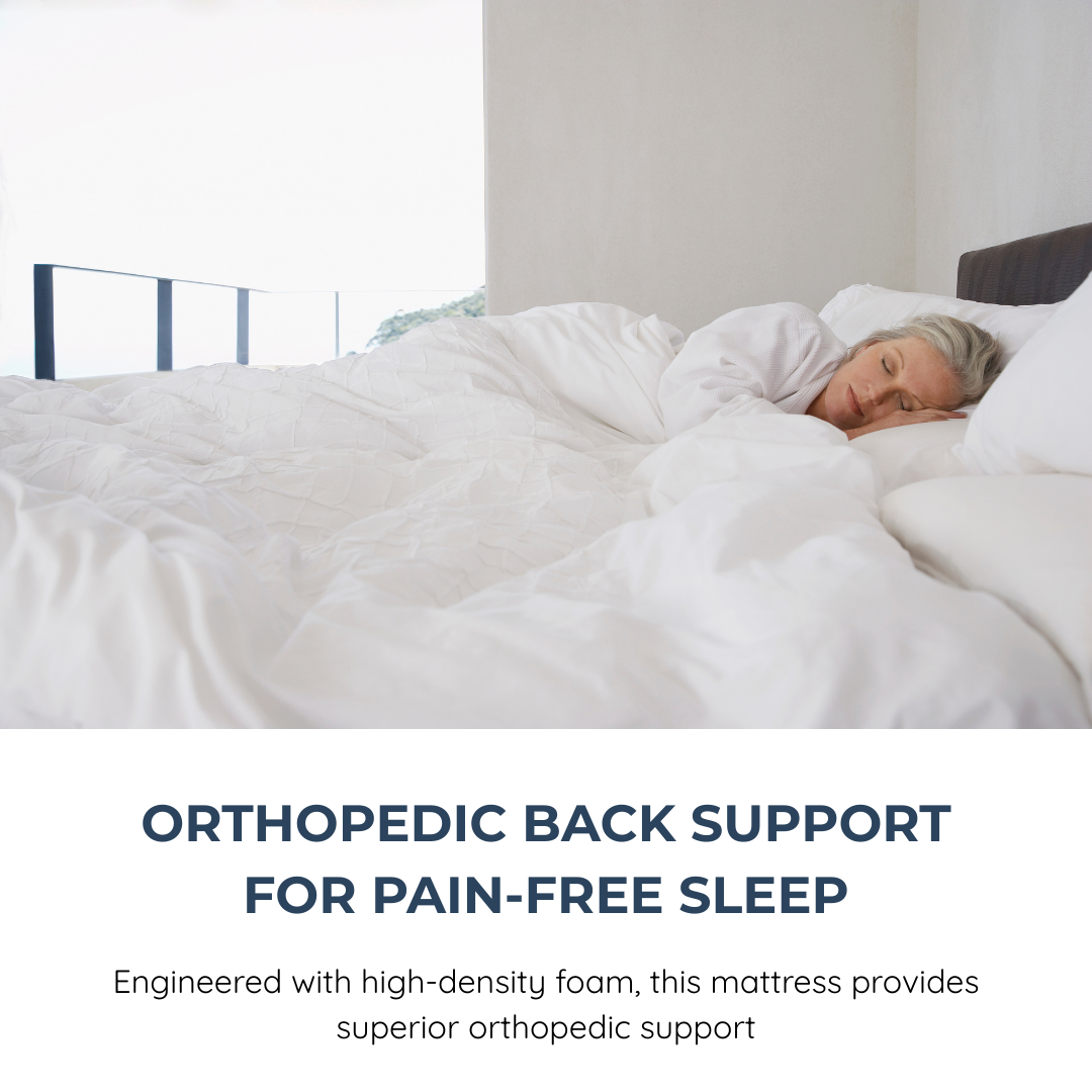 Sleepinmat Orthopedic Mattress 72x36x6 Inch - Pressure Relief & Comfort (HR Foam +Bonded)