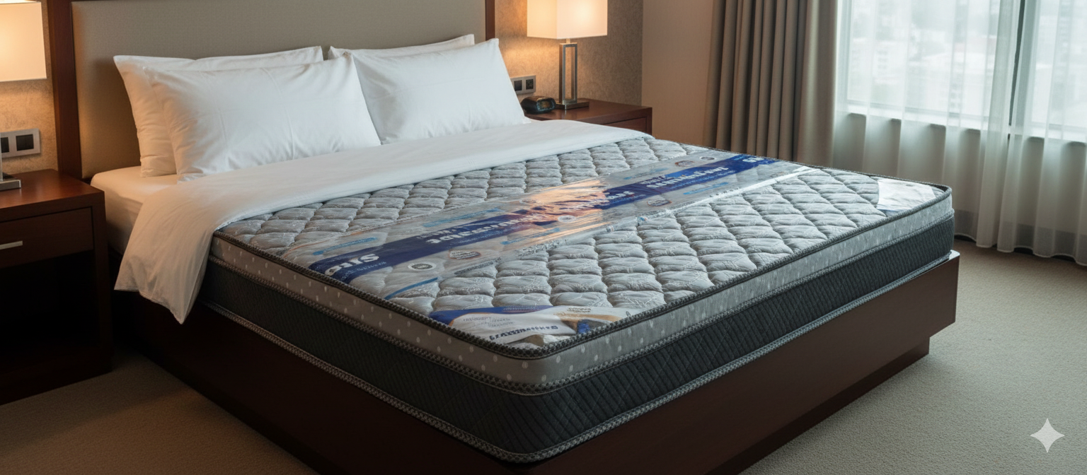 Sleepinmat Spring Mattress 72x72x8 Inch for Back Support & Sleeping Comfort With Spring Mattress