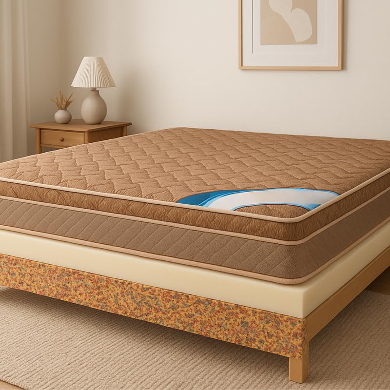 Sleepinmat Pure Latex Mattress 72x72x6 Inch ( Only Latex ) Back Pain Relief Super Advance Comfort  ( 15Years Warranty)