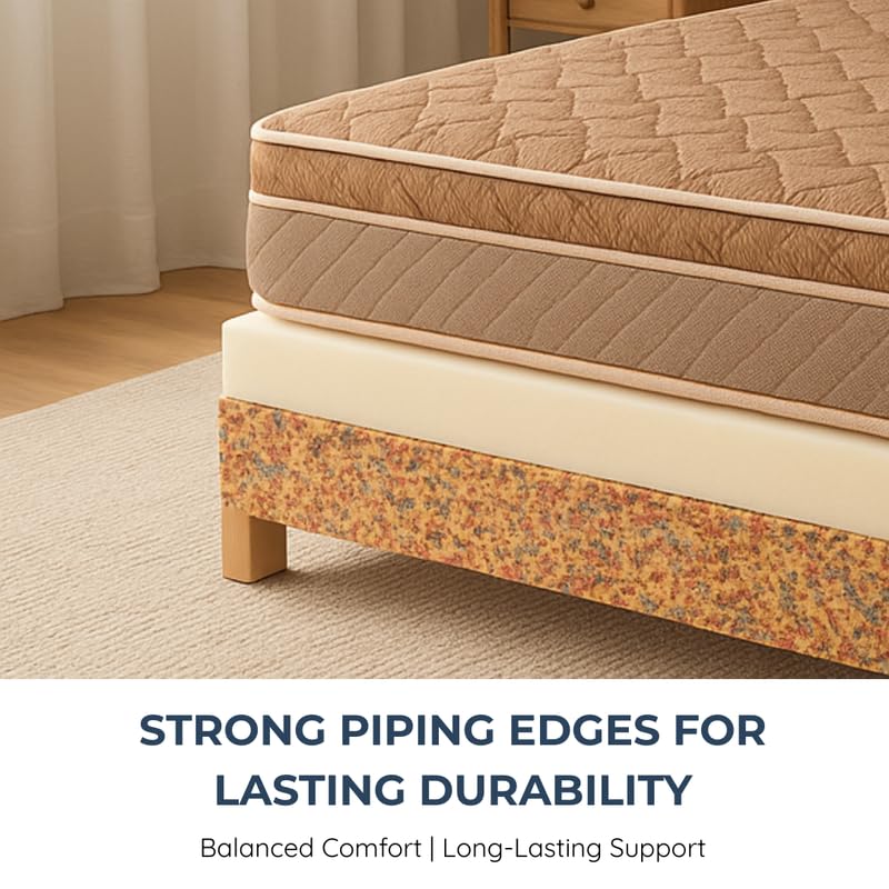 Sleepinmat Pure Latex Mattress 72x72x6 Inch ( Only Latex ) Back Pain Relief Super Advance Comfort  ( 15Years Warranty)