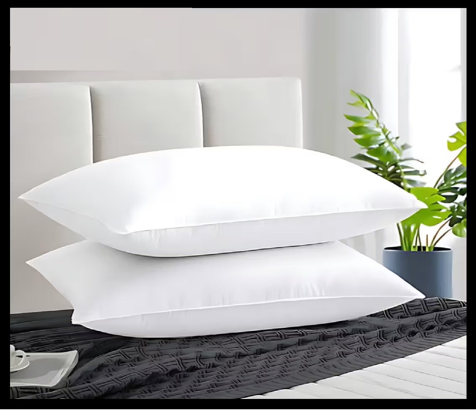 Sleepinmat  Pillow 27X17 Soft Compart  (Fiber soft compart Pillow Gram Fiber)