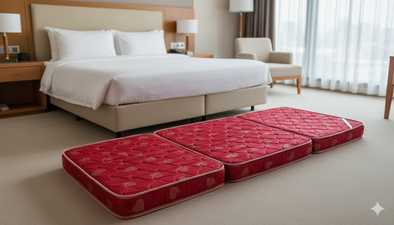 Sleepinmat Soft Collection Folding  Mattress  72x36x4 Inch  Portable & Space Saving High Density Foam Bed Mattress (Foam)
